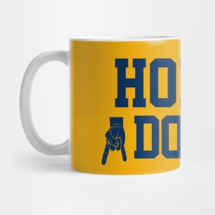 Horns Down - Gold/Navy Mug